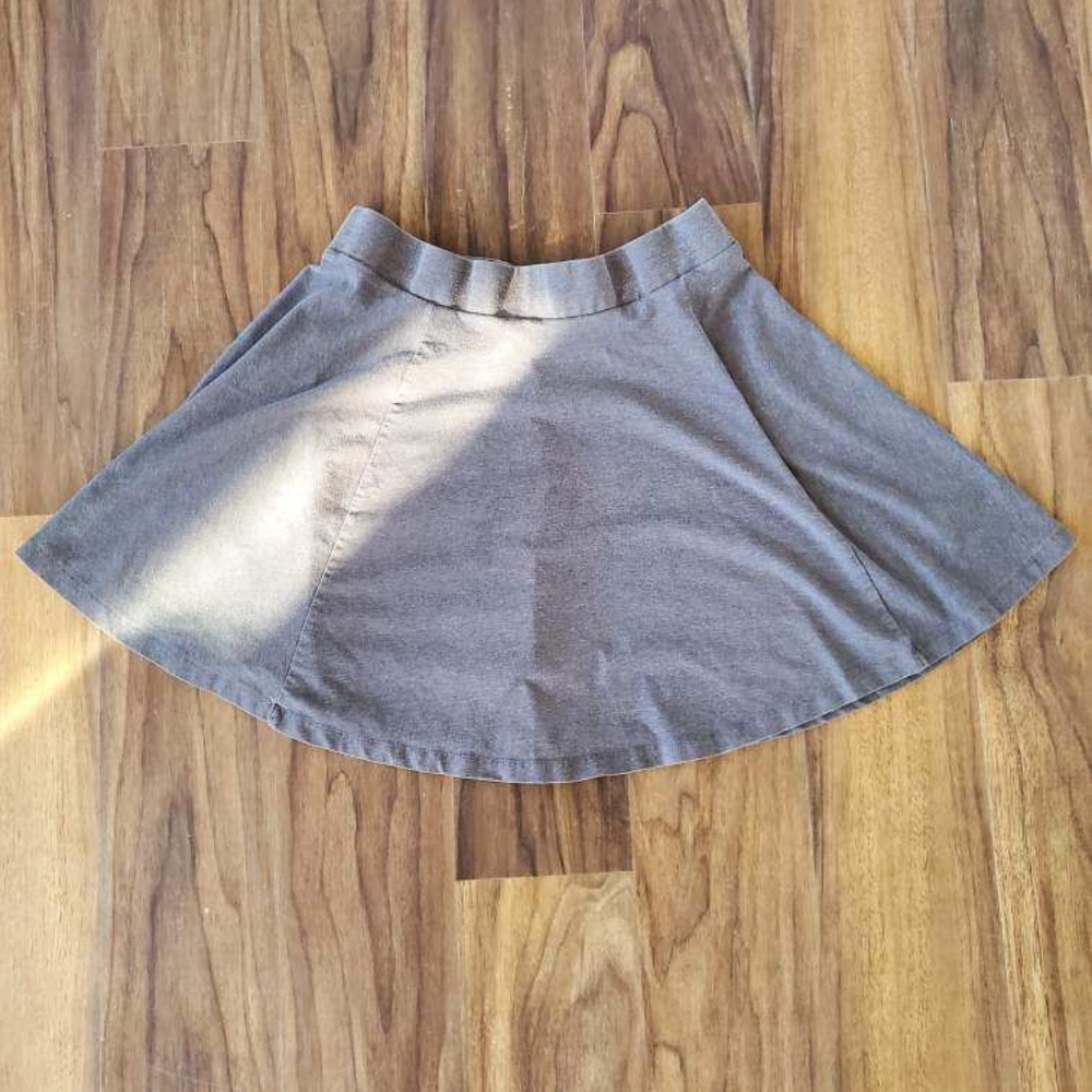 Grey - H&M - Skater Skirt